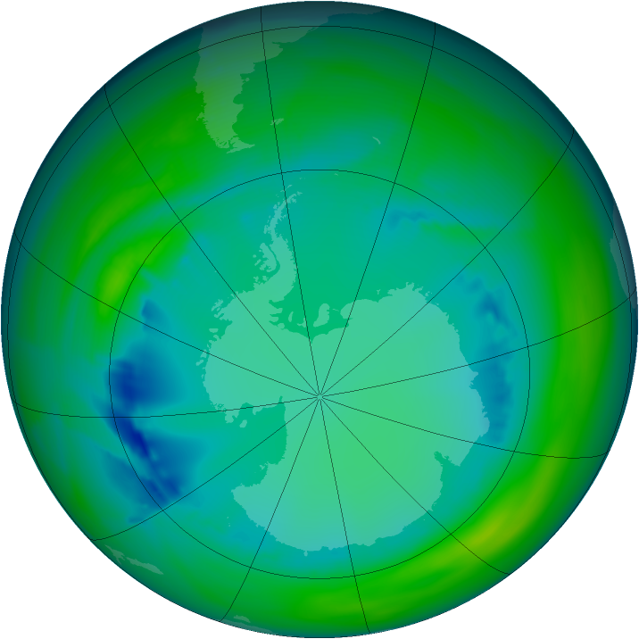 Ozone Map 2005-08-01